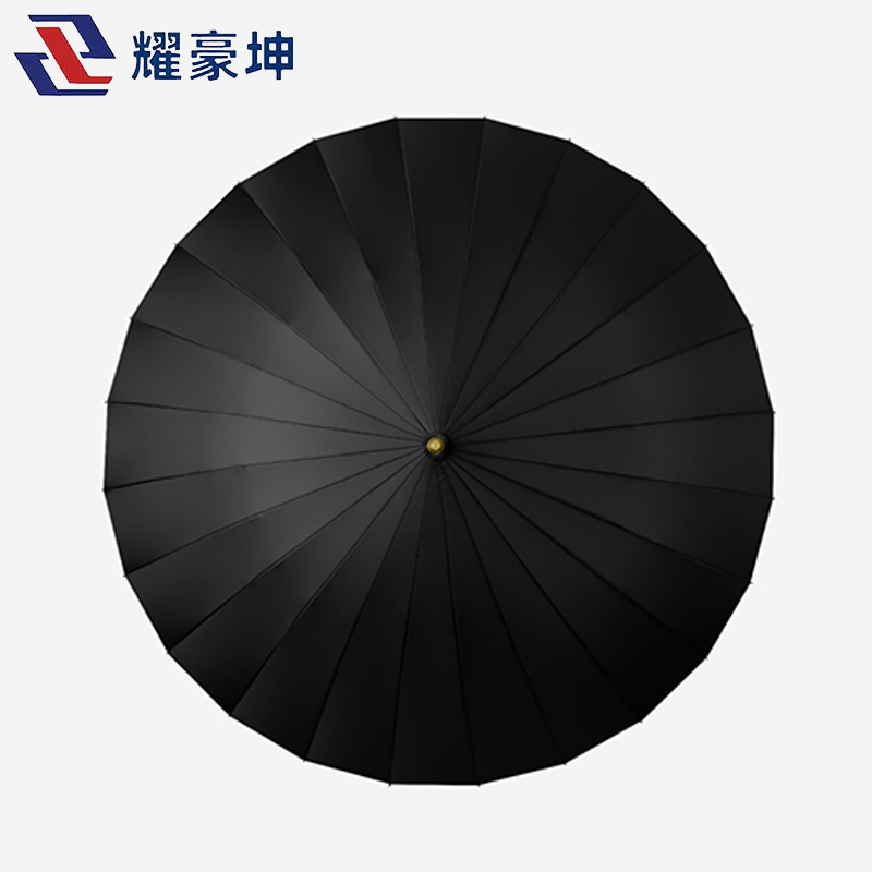 耀豪坤24骨自动长柄大号双人加固抗风暴雨伞HYUS/把高清大图
