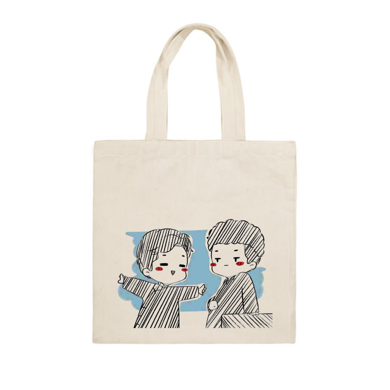 德云社德云女孩周边孟鹤堂周九良手绘大容量个性创意学生用帆布包