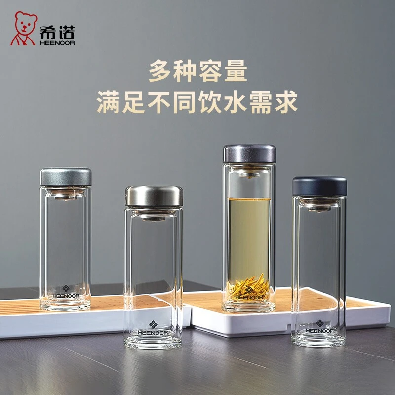 希诺(HEENOOR)双层玻璃杯精品290ml-N-6566高清大图