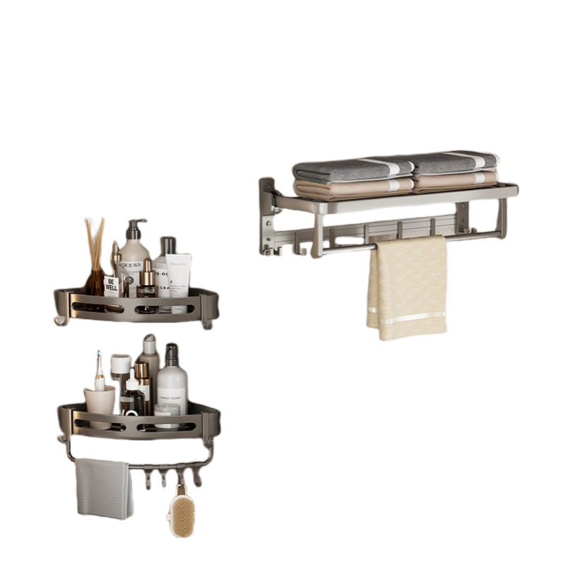 太空铝毛巾架 卫生间浴巾架A2两件套