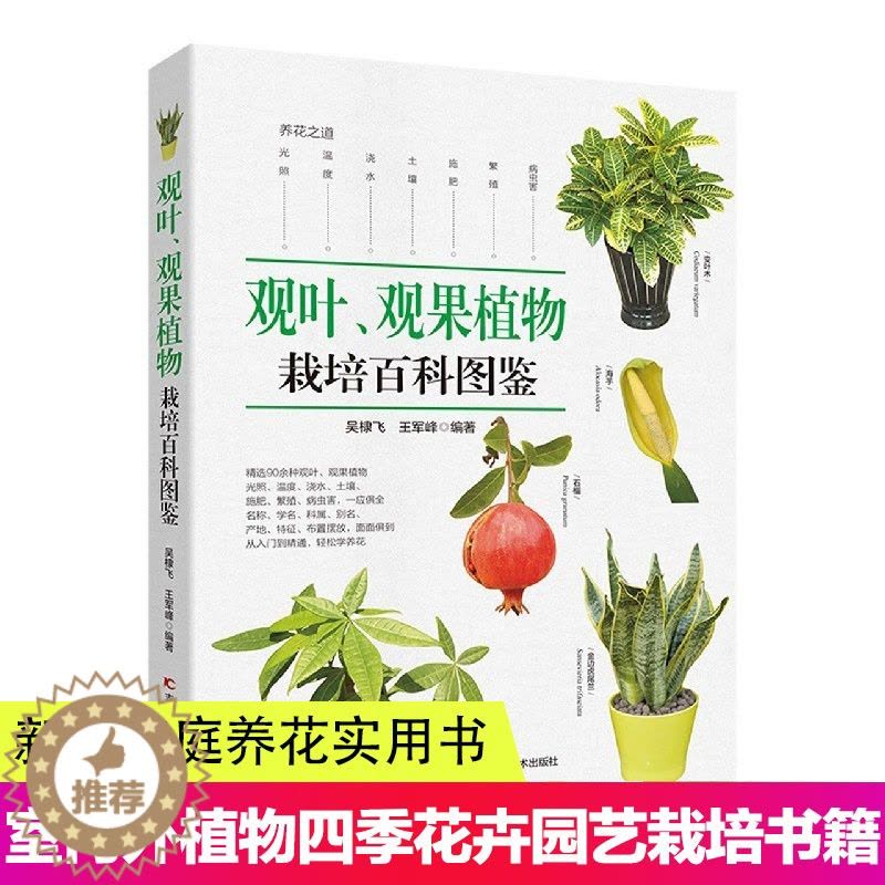 [醉染正版]观叶 观果植物栽培百科图鉴 吴棣飞 等编 新手家庭养花实用书 养花技术室内外植物种花大全四季花卉园艺种殖栽培图片