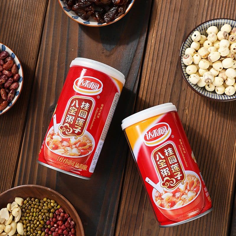 达利园 桂圆莲子八宝粥360g*12 罐 方便速食早餐粥杂粮粥 礼盒整箱装(新老包装随机发货)图片