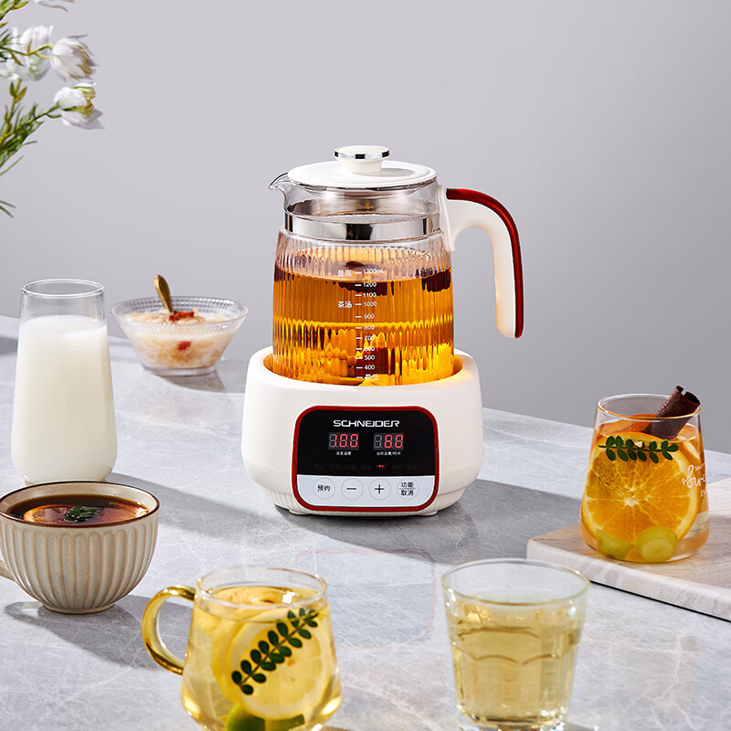 施耐德(Schneider) SWK-XHSL1215 全玻璃花茶壶 1.3L高清大图