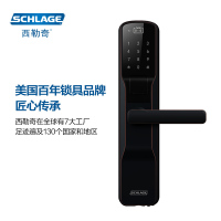 西勒奇（SCHLAGE）指纹锁SE家用入户防盗门密码锁C级智能电子锁 SE201太空银