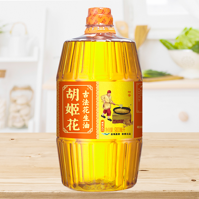 胡姬花古法花生油900ML 小瓶小桶宿舍油食用油炒菜尝鲜体验装高清大图