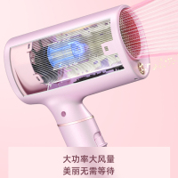 松下(Panasonic)电吹风吹风机家用大功率速干冷热风纳诺怡离子吹风筒千倍负离子水润滋养头皮EH-MNA3E-P