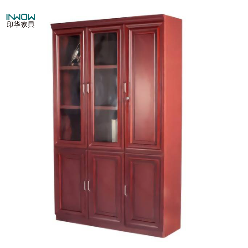 印华(YINHUA)书柜 文件柜 档案柜 木皮 (组) (1350*400*2000)高清大图