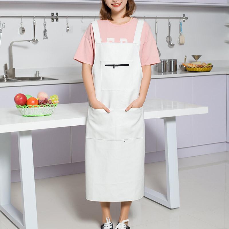 皮革背心式pu围裙防水防油厨房做饭罩衣成人logo定制男女围腰