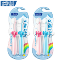 小鹿妈妈软毛儿童牙刷6到12岁宝宝换牙期乳牙护齿小头卡通糖果款