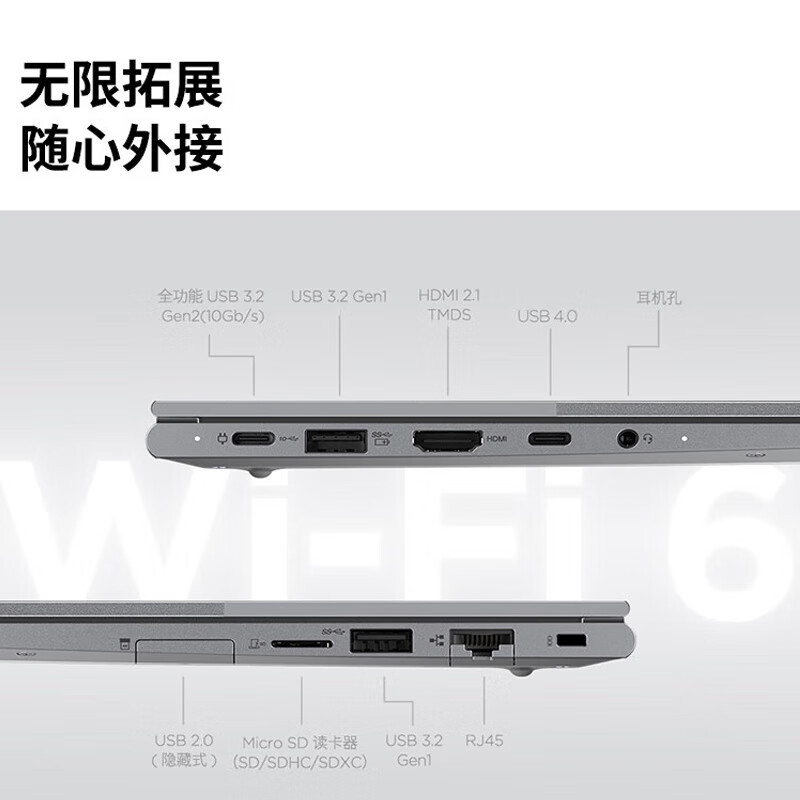 ThinkPad联想ThinkBook 14+ 2023 AMD锐龙标压笔记本电脑 14英寸标压轻薄办公本(R7-7840H/32G/2TB固态/ 2.8K/90Hz)