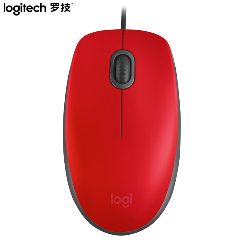 罗技(Logitech)M110有线鼠标蓝牙静音鼠标有线家用游戏商务便携办公鼠标光电自营