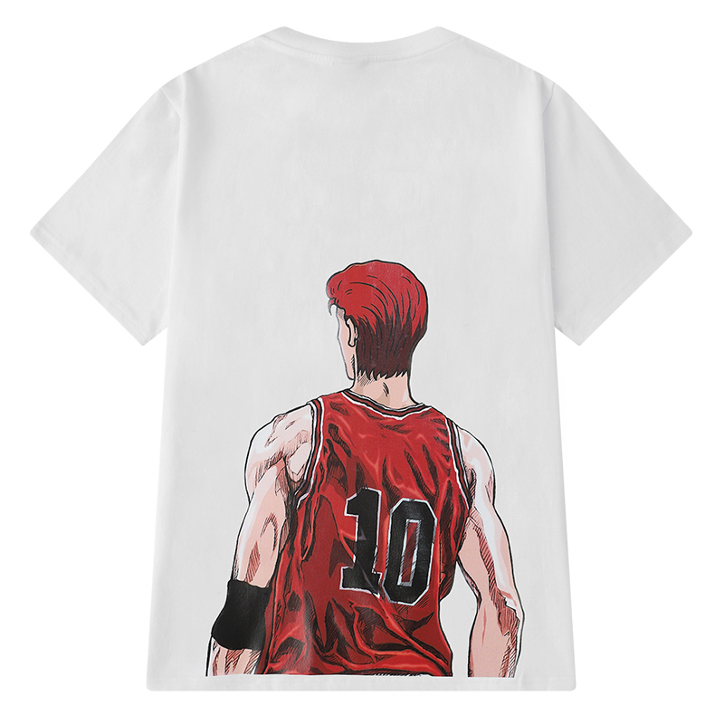 suntek短袖t恤国潮牌男欧美宽松动漫港风篮球五分袖tshirt男女半袖中