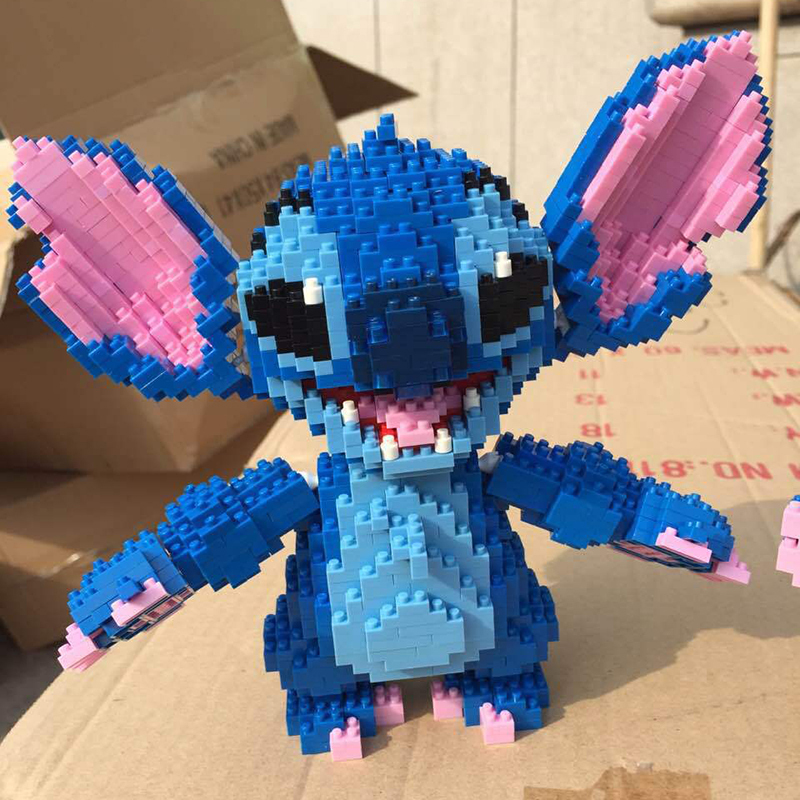 微型塑料小颗粒拼插积木兼容乐高钻石玩具成人儿童史迪仔hc9069坐