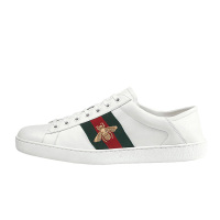 古驰(GUCCI) 白色皮革男士休闲/运动鞋 小白鞋 印花白鞋 473762-A9L60-9067