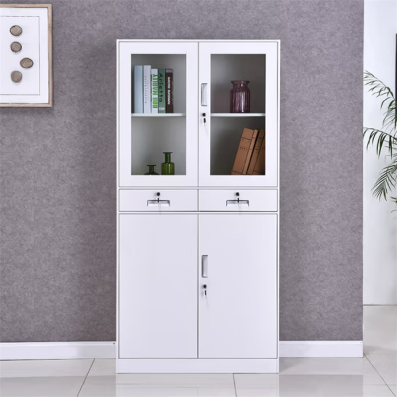 沃盛 办公文件柜 铁皮柜资料柜储物柜中二斗器械柜加厚款1850*850*390