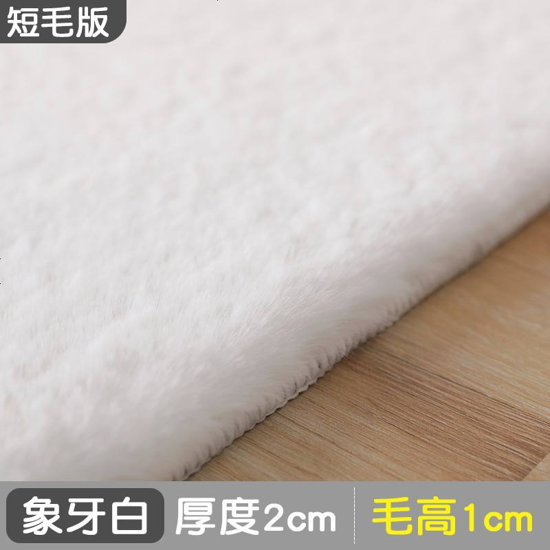 地毯客厅北欧满铺飘窗ins网红同款床边毯仿兔毛绒茶几垫地垫卧室