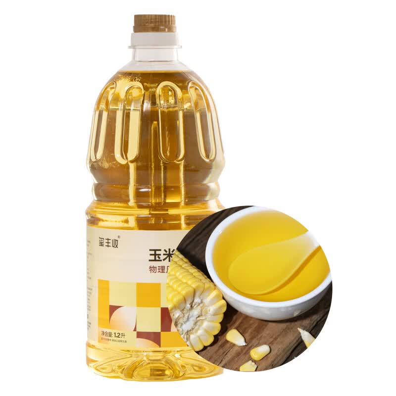 玺丰收一级压榨玉米油0.5L瓶装国产食用油GB/T19111标准健康烹饪优选 1.2L