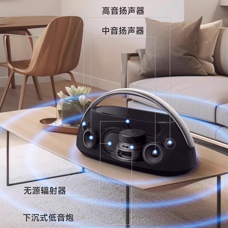 哈曼卡顿 GO+PLAY3 边走边唱三代,素雅银高清大图
