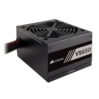 美商海盗船VS550额定550W电源80PLUS认证/12cm风扇)台式电脑电源游戏主机电源
