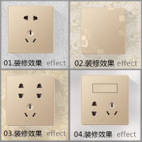 公牛(bull)开关插座家用墙壁墙式墙插二三带5五孔86型暗装大板面板多孔开关/插座底盒