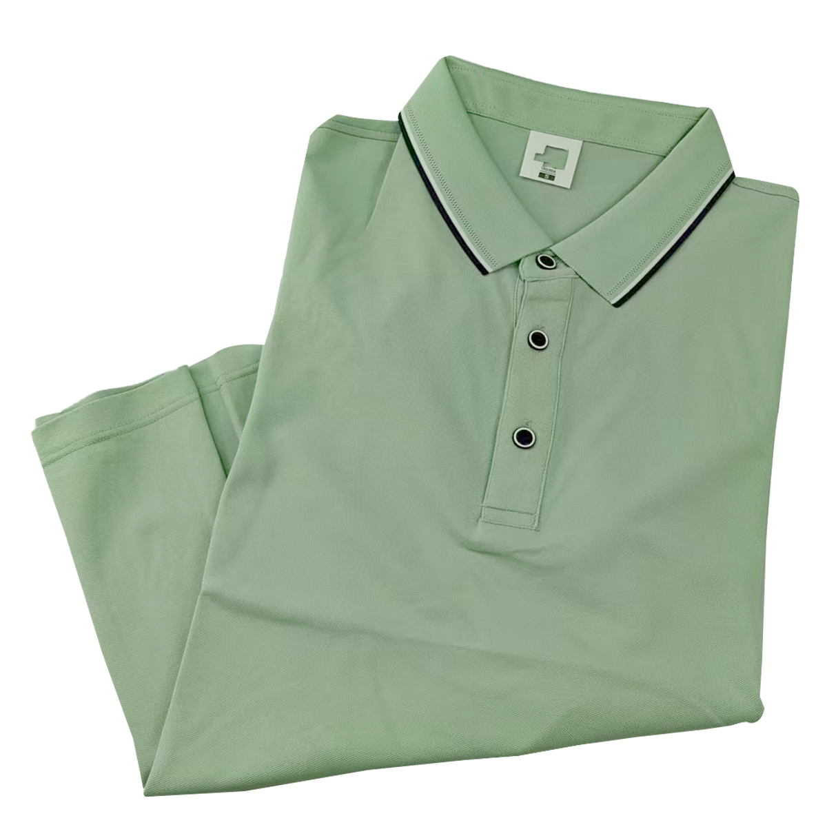 鸽护 短袖POLO定制 blz-豆绿色 件高清大图