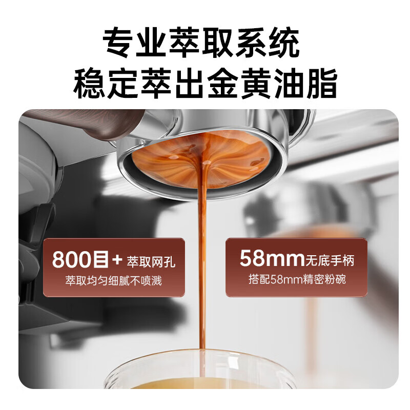 咖啡机双加热双泵意式商用半自动家用奶研磨一体机家用专业送礼物 Pro双加热系统 CMA02高清大图