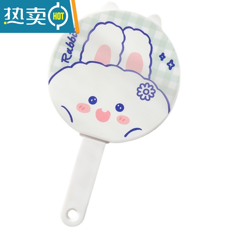 敬平可爱卡通少女心梳镜套装随身便携携带小镜子学生宿舍手持镜化妆镜便携式用镜 红蝴蝶结高清大图