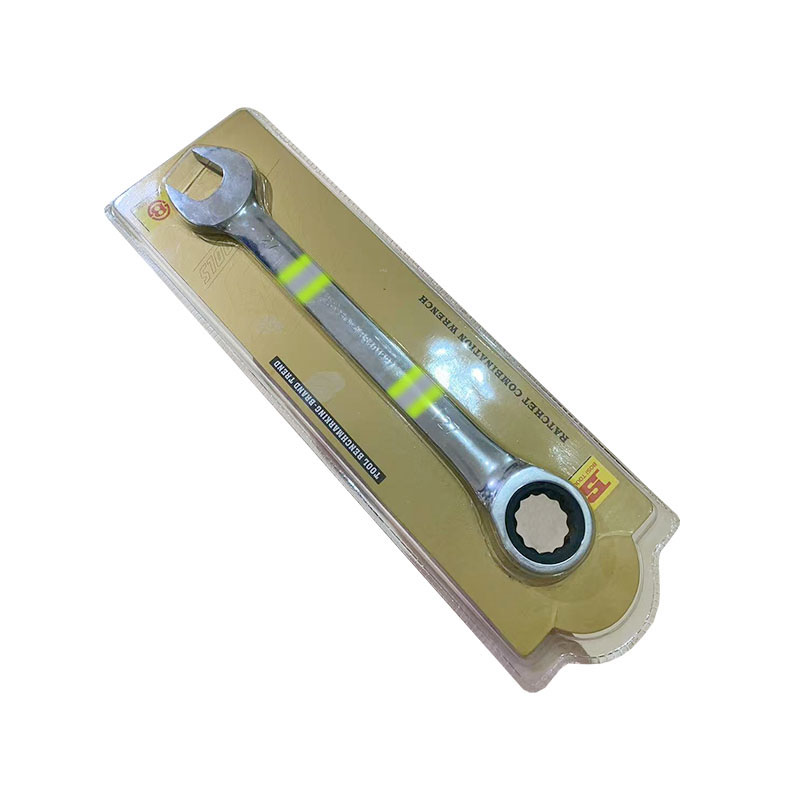 波斯(BOSI) 荧光系列精品棘轮两用扳手 27mm 把高清大图