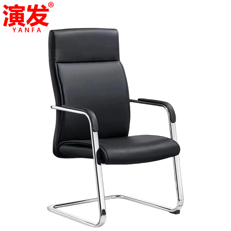 职员椅黑架款把高清大图