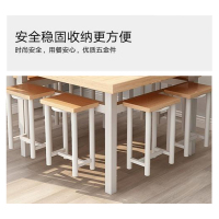 凤凰泾餐桌学校食堂小吃店快餐桌椅饭堂橡木色方桌1200*1200*750