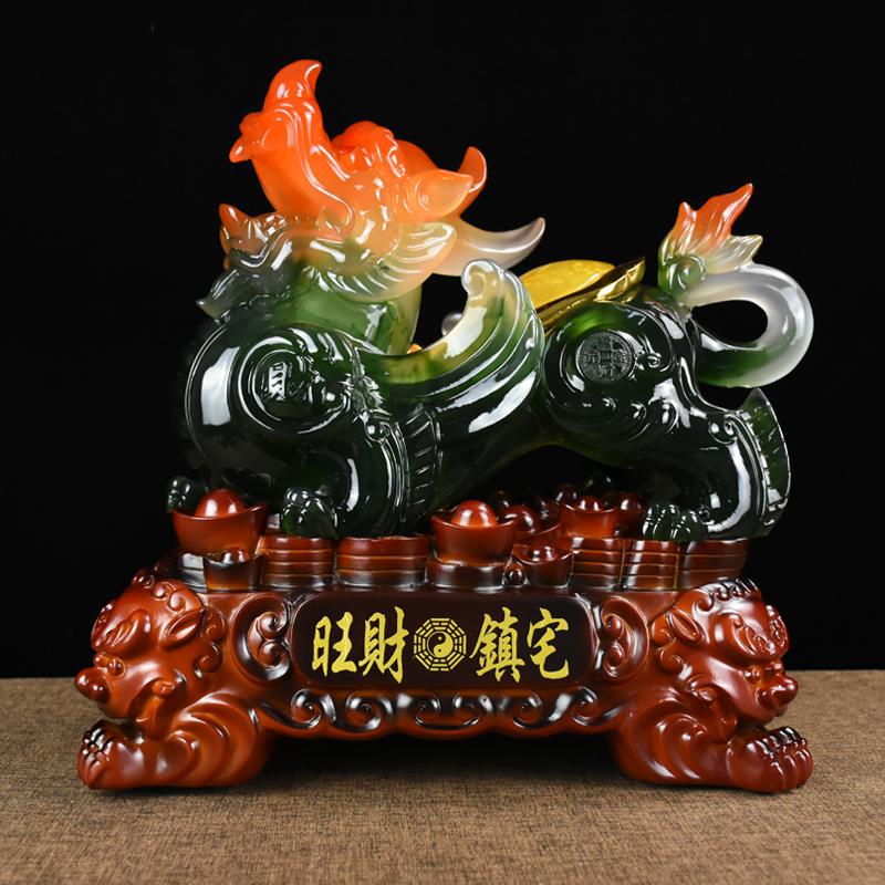 美帮汇皮丘貔貅摆件一对家居店铺客厅玄关摆设开业礼品高清大图