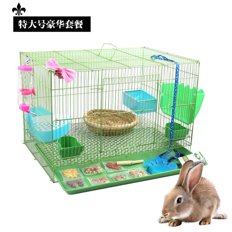 兔笼子 大号兔子笼子荷兰猪豚鼠垂耳兔养殖笼宠物兔荷兰鼠笼子 宠物笼子