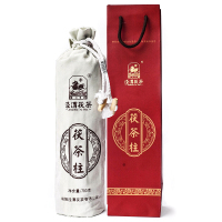 泾渭茯茶黑茶 茯茶柱 金花 茯砖 700g 2017年份