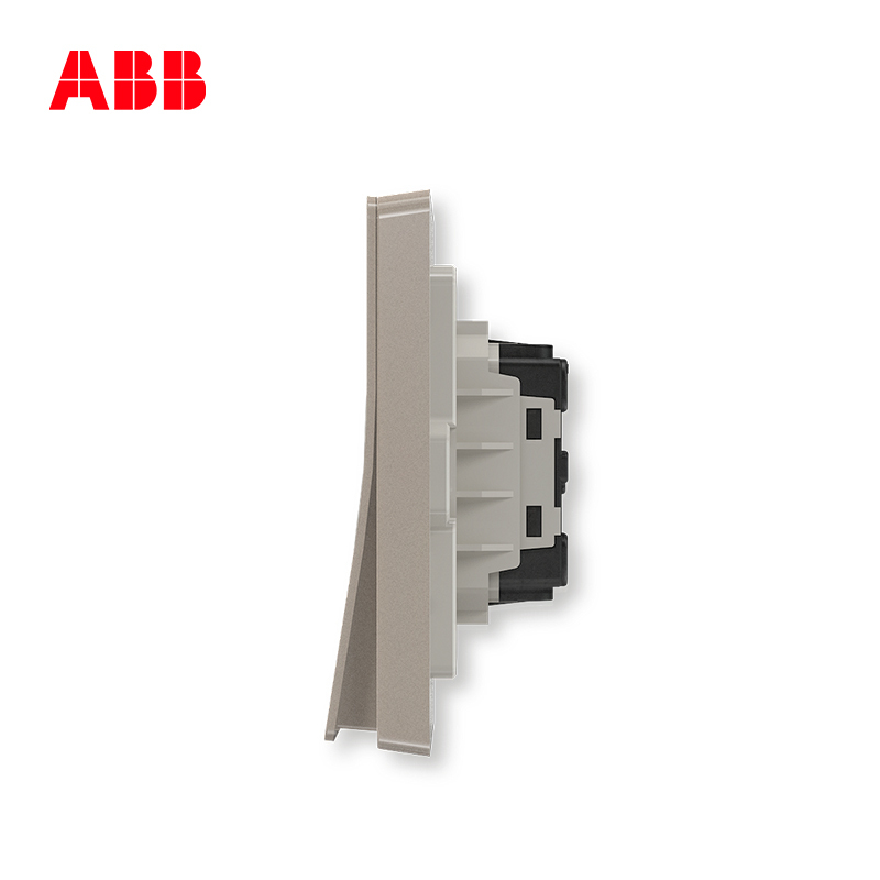 ABB开关插座轩致朝霞金 一位一开中间中途三控多控开关AF119-PG