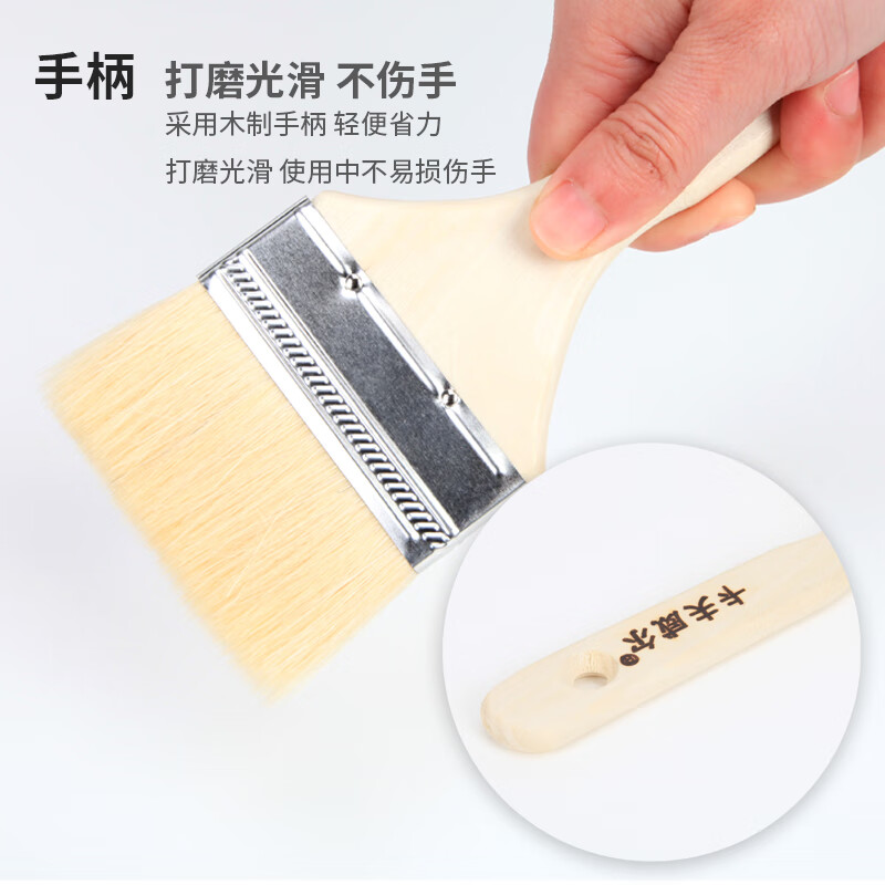 3M 4英寸木柄羊毛刷[5支装]高清大图