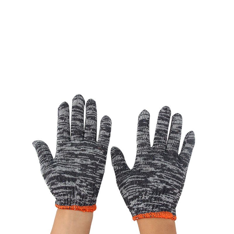 劳保耐磨防滑工作花棉线棉纱尼龙手套劳动劳工男工地干活 12双报价