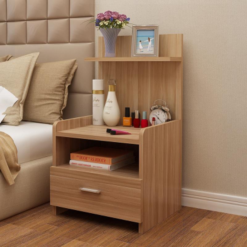 床头柜简约现代卧室储物柜多功能边柜小柜子床边置物收纳柜定制视频