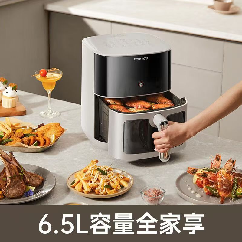 九阳KL65-V572空气炸锅家用耐用不用翻面加热可视6.5L大容量蒸烤一体家用高清大图