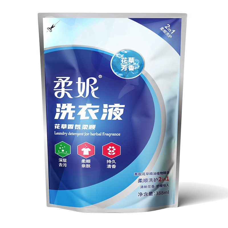 柔妮(RHONE) 清洁组合关爱礼包(洗衣液+洗洁精+洗手液+洗衣凝珠388ml*3+80g)