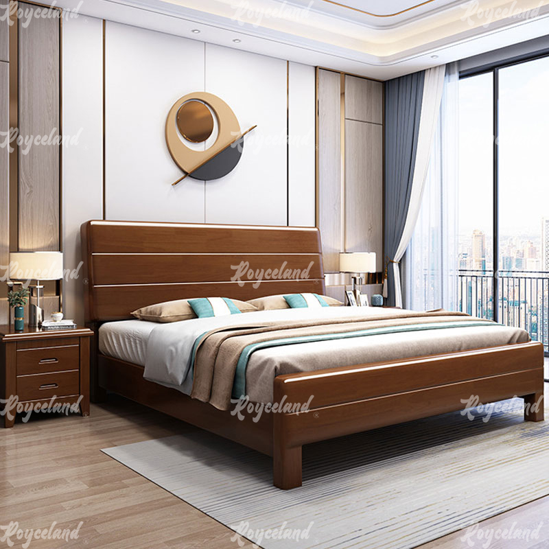 洛诗莲 (RoyceLand) 实木床宿舍家具1.8米双人床含一个床头柜 1800*2200*1100高清大图