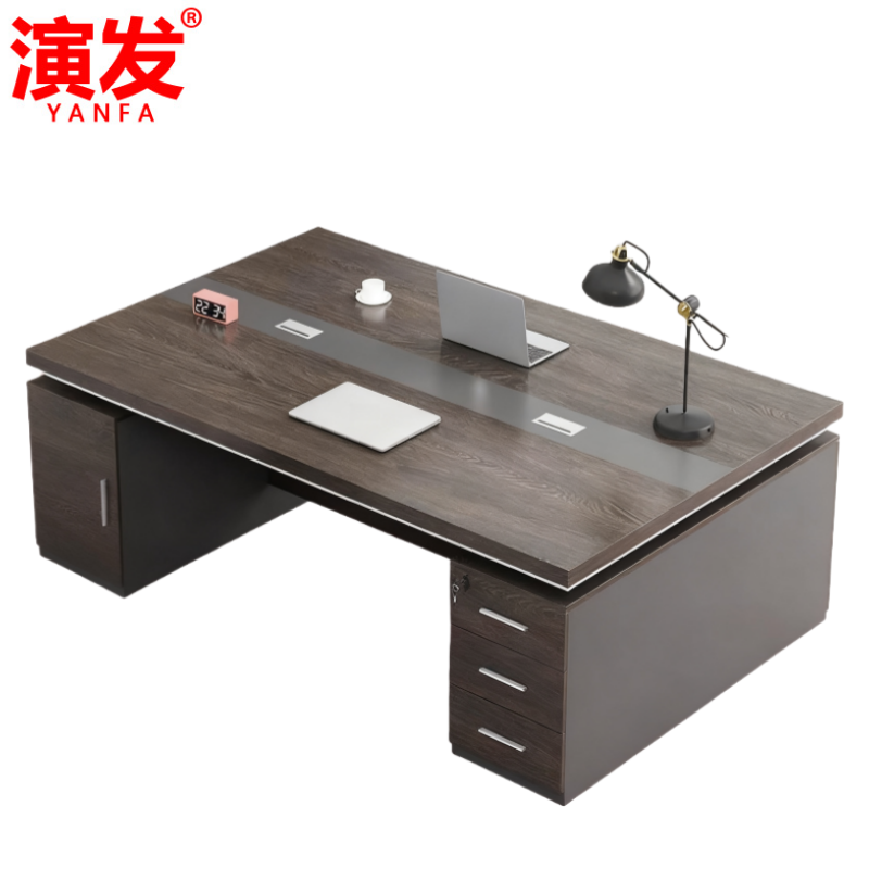 演发双人职员桌高清大图