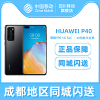 Huawei/华为 P40 5G 8+256G 亮黑色 麒麟990 徕卡三摄 30倍数字变焦 国行原封 双卡双待5G手机