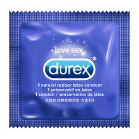 杜蕾斯durex 挚爱装3只 光面直壁安全套 中号避孕套 情趣计生用品