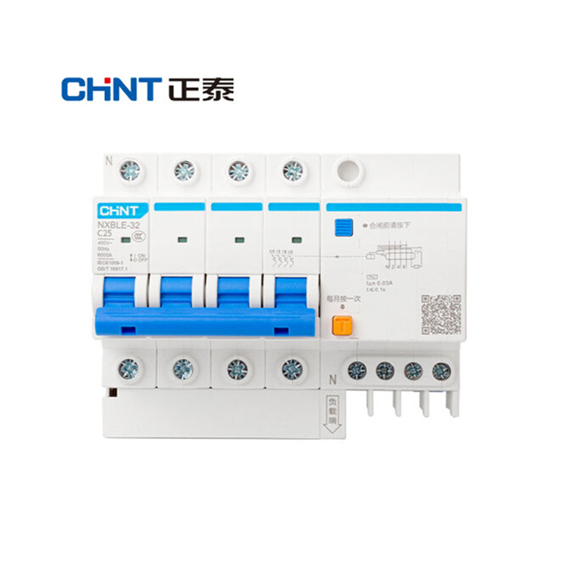 正泰（CHNT）NXBLE-32-4P-C25-30MA-6KA 小型漏电保护断路器 漏保空气开关
