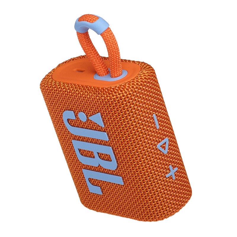 JBL GO3 音乐金砖三代 便携式蓝牙音箱 低音炮 户外音箱 迷你小音响 充电长续航 防水防尘 设计橙色