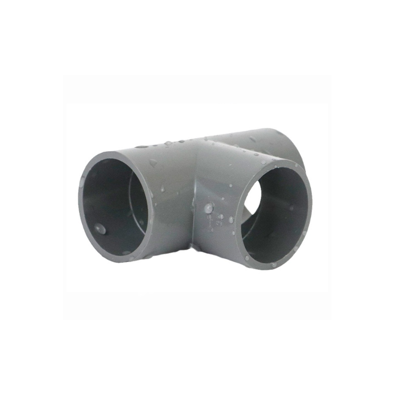 新凯益 PVC灰色等径三通 63mm 个高清大图
