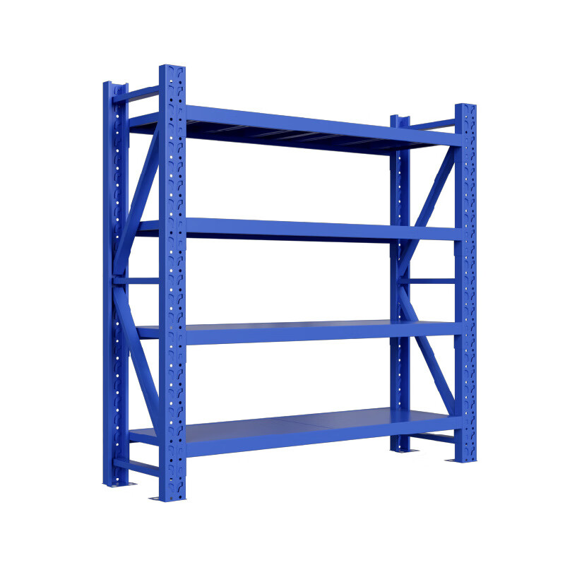 锦北货架四层仓储钢制置物架收纳展示架承重500kg 1500*500高清大图