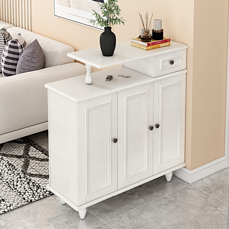 藤印象进门客厅隔断柜多功能一体玄关柜鞋柜简约现代沙发旁门厅柜储物