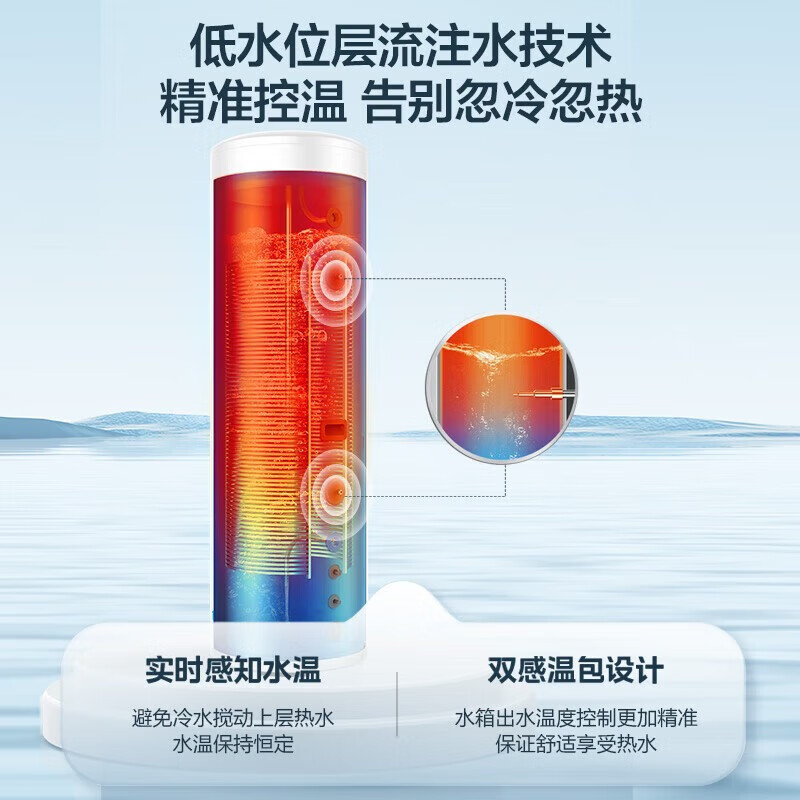 美的(Midea)空气能热水器家用200升一级能效变频75℃高温杀菌RSJF-V33/RDN8-X1-200-(E1)