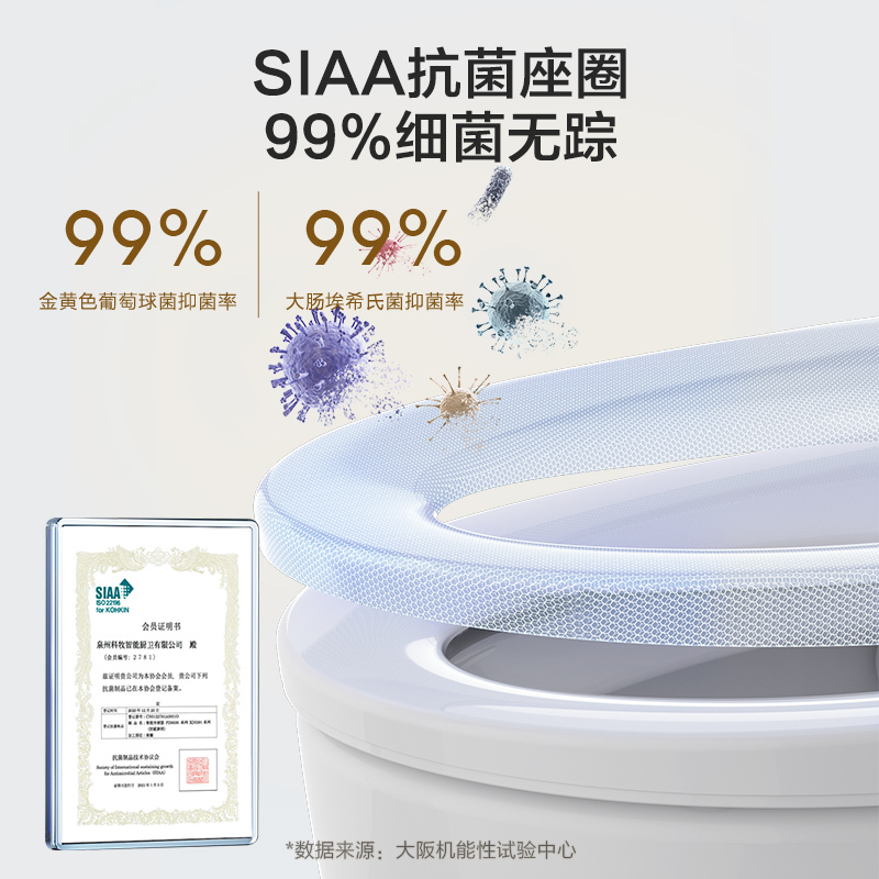 九牧(JOMOO)自营智能马桶ZS520i无水压限制激光脚感冲水一体机家用全功能智能坐便器S520i